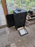 Harrie Leenders HL2 houtkachel incl nachtdeur en glazen deur, Ophalen, Gebruikt, Vrijstaande haard, Houthaard