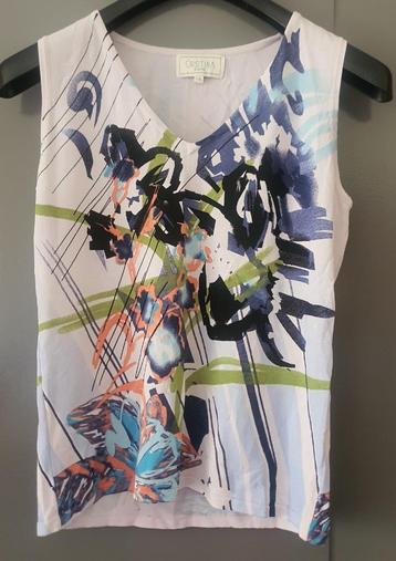 Zomer top zonder mouwen Cristina Paris maat L valt als L/XL beschikbaar voor biedingen