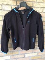 Icepeak fleece vest hoodie 128 zwart met blauw incl. ritsen, Kinderen en Baby's, Kinderkleding | Maat 128, Jongen, Icepeak, Trui of Vest