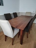 Eettafel met stoelen, Ophalen, Gebruikt, 4 tot 6 stoelen