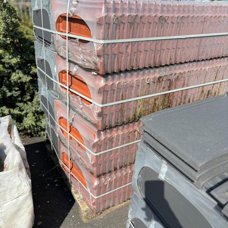 Nelskamp Nibra G10 donkergrijs mat 645 Dakpannen nieuw, Doe-het-zelf en Verbouw, Dakpannen en Dakbedekking, Nieuw, Dakpannen, Steen of Klei