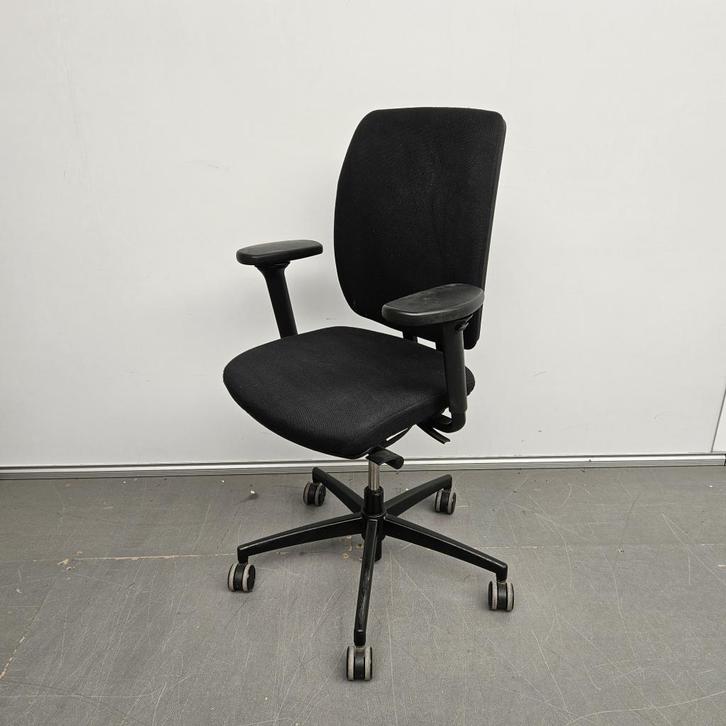 Kembo bureaustoel - zwarte stof, Huis en Inrichting, Bureaustoelen, Gebruikt