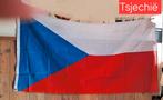 Vlag Tsjechië, Diversen, Vlaggen en Wimpels, Ophalen of Verzenden, Gebruikt