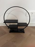 Zwart staal decoratieve etagère voor evt kaarsen, Ophalen, Zo goed als nieuw