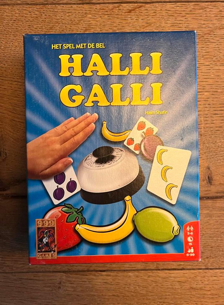 Halli Galli - Kaartspel, Hobby en Vrije tijd, Gezelschapsspellen | Bordspellen, Zo goed als nieuw, Een of twee spelers, Reisspel