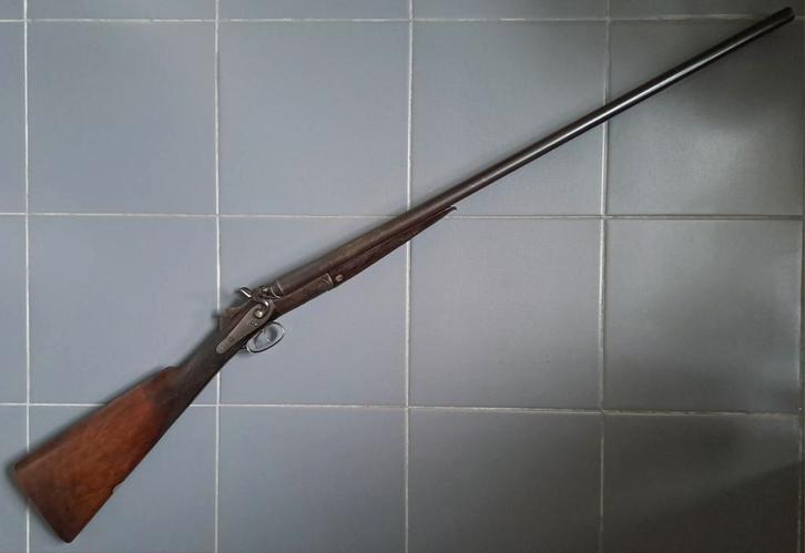 Antiek Brits toplever hagel geweer kal 20 zwartkruit, Antiek en Kunst, Antiek | Overige Antiek, Ophalen of Verzenden