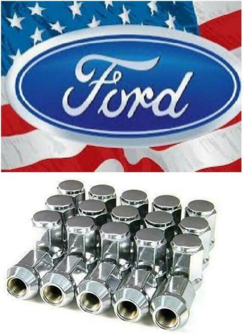 Set chromen wielmoeren voor uw Amerikaanse Ford USA, Auto diversen, Wieldoppen, Nieuw, Ophalen of Verzenden