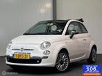 Fiat 500 0.9 TwinAir Turbo Cult [ NAP leder LM clima ], Auto's, Fiat, Parkeersensor, Euro 6, Cabriolet, Wit