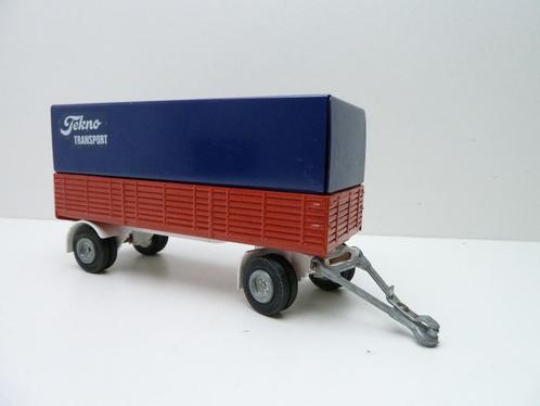 Aanhanger 452  '' Tekno '', Hobby en Vrije tijd, Modelauto's | 1:50, Zo goed als nieuw, Bus of Vrachtwagen, Tekno, Ophalen of Verzenden