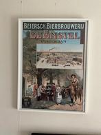 Amstel bier poster, Ophalen of Verzenden, Zo goed als nieuw, Reclamebord, Plaat of Schild, Amstel