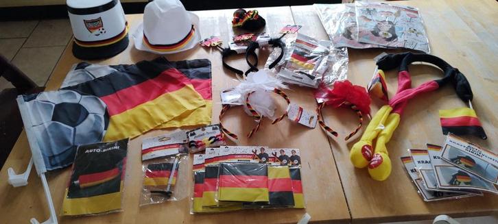 Duitse (voetbal) prullaria, vanaf 50 cent per stuk, Hobby en Vrije tijd, Feestartikelen, Nieuw, Versiering, Overige, Ophalen of Verzenden