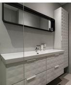 Badkamermeubel set: kolomkast en hangmeubel, Ophalen, Gebruikt, 25 tot 50 cm