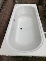 Polyester badkuip 180x80//wit//met afvoer en poten, Ophalen, Gebruikt