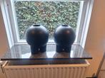 2x bloempot zwart colmore, Ophalen, Overige materialen, Zwart, Zo goed als nieuw