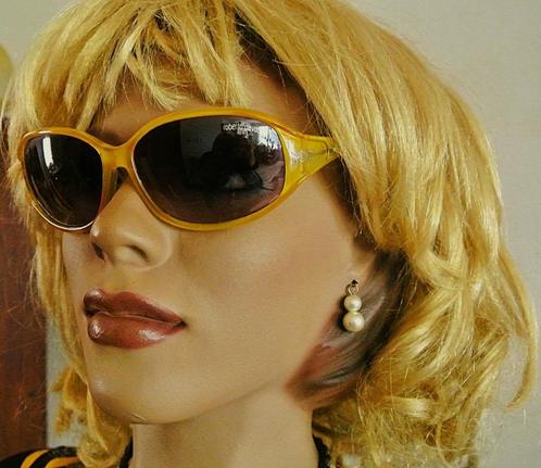 Vintage zonnebril damesbril Roberto okergeel kunststof, Sieraden, Tassen en Uiterlijk, Zonnebrillen en Brillen | Dames, Gebruikt