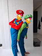 Mario maat 140-146 en Luigi maat 128-134 verkleedpak, Ophalen of Verzenden, Gebruikt, 122 t/m 128, Jongen of Meisje