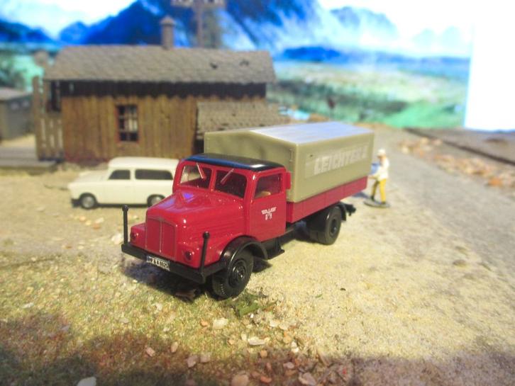 IFA S4000 - Brekina DDR Leichter 2 ( Horch ), Hobby en Vrije tijd, Modelauto's | 1:87, Gebruikt, Bus of Vrachtwagen, Brekina, Ophalen of Verzenden