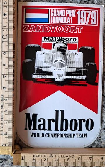 Vintage sticker Marlboro grand prix formule 1 Zandvoort 1979 beschikbaar voor biedingen