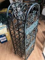 Decoratief metalen wijnrek, Huis en Inrichting, Woonaccessoires | Wijnrekken, Ophalen, Zo goed als nieuw, 25 flessen of meer, Metaal