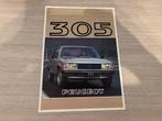 Folder Peugeot 305 (phase 1) 1981, Ophalen of Verzenden, Gelezen, Peugeot
