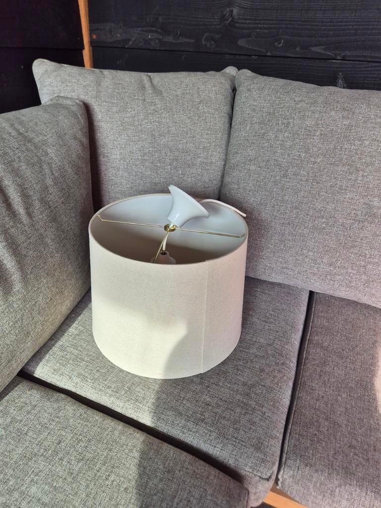 Gratis lampenkap beige, Huis en Inrichting, Lampen | Lampenkappen, Ophalen, Beige, Rond, 25 tot 50 cm