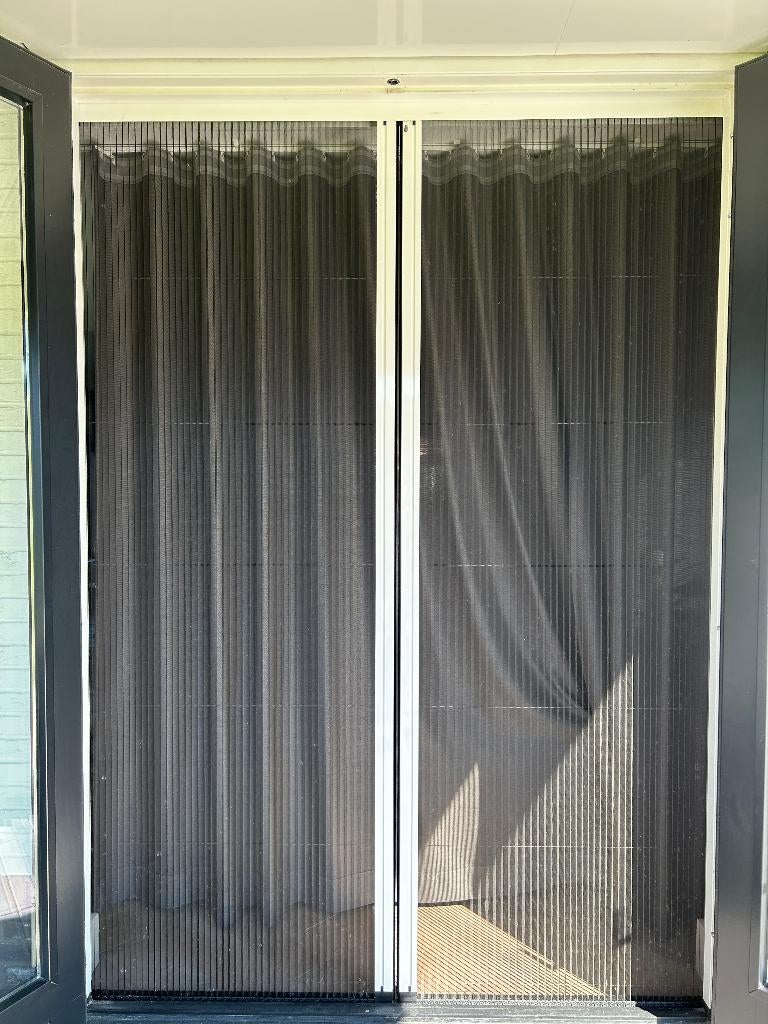 44 x Plisséhordeur RAL9001, 100 tot 120 cm, Kunststof, 215 cm of meer, Hordeur