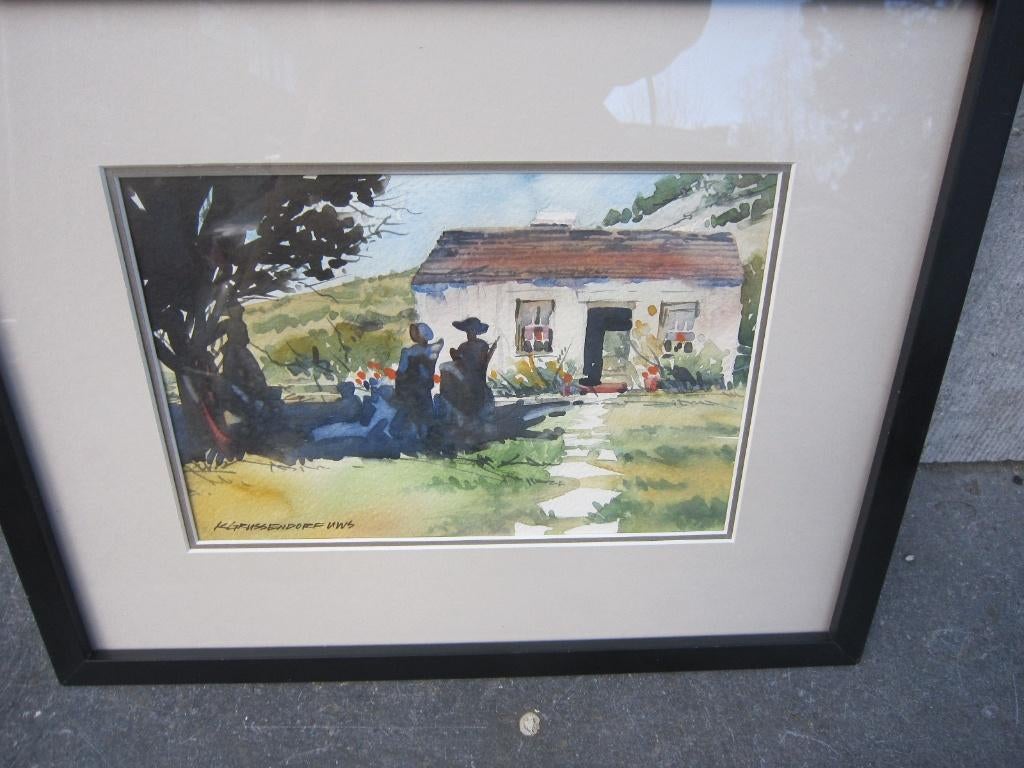 KRISTI GRUSSENDORF UWS, Pr aquarel Vakantie gebied, Ophalen