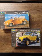 x2 Revell model kit VW Cabriolet & Citroen Charleston, Hobby en Vrije tijd, Modelbouw | Auto's en Voertuigen, Auto, Revell, Groter dan 1:32