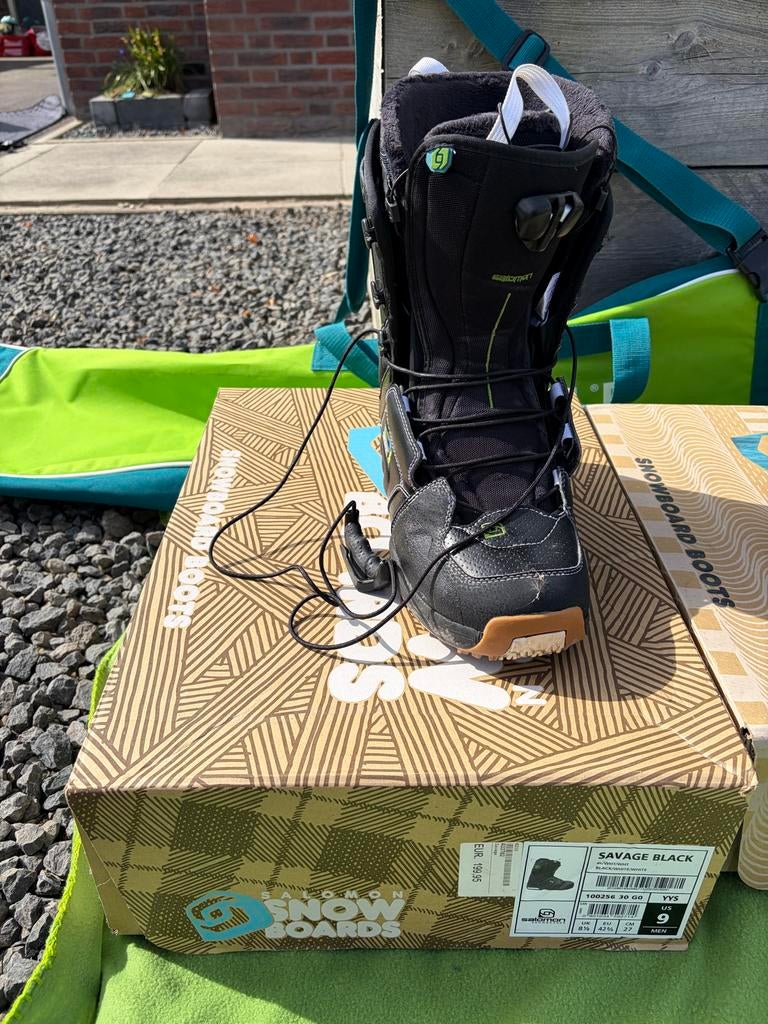 Salomon Savage Black snowboard boots, Ophalen, Zo goed als nieuw, Snowboots
