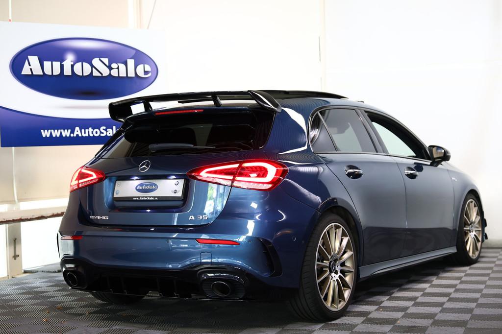 Mercedes-Benz A-Klasse AMG 35 4MATIC Premium BURMESTER PANO, 1345 kg, Gebruikt, 4 cilinders, Blauw