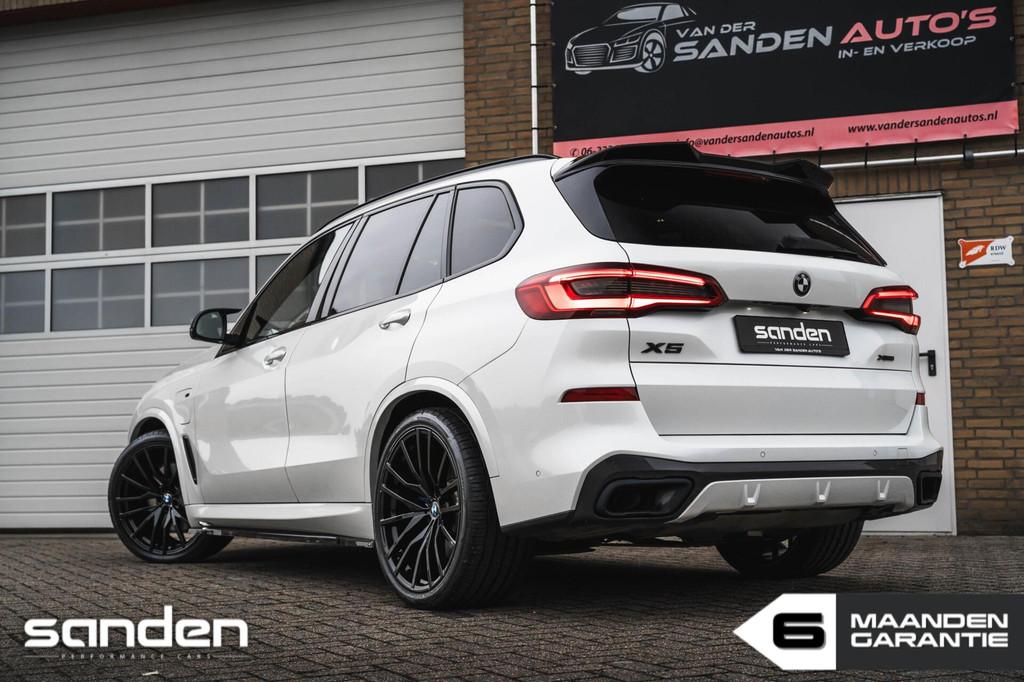 BMW X5 xDrive45e M-sport|Parelmoer|Maxton|Pano|360|H&K|22', Automaat, Wit, Leder, Vierwielaandrijving