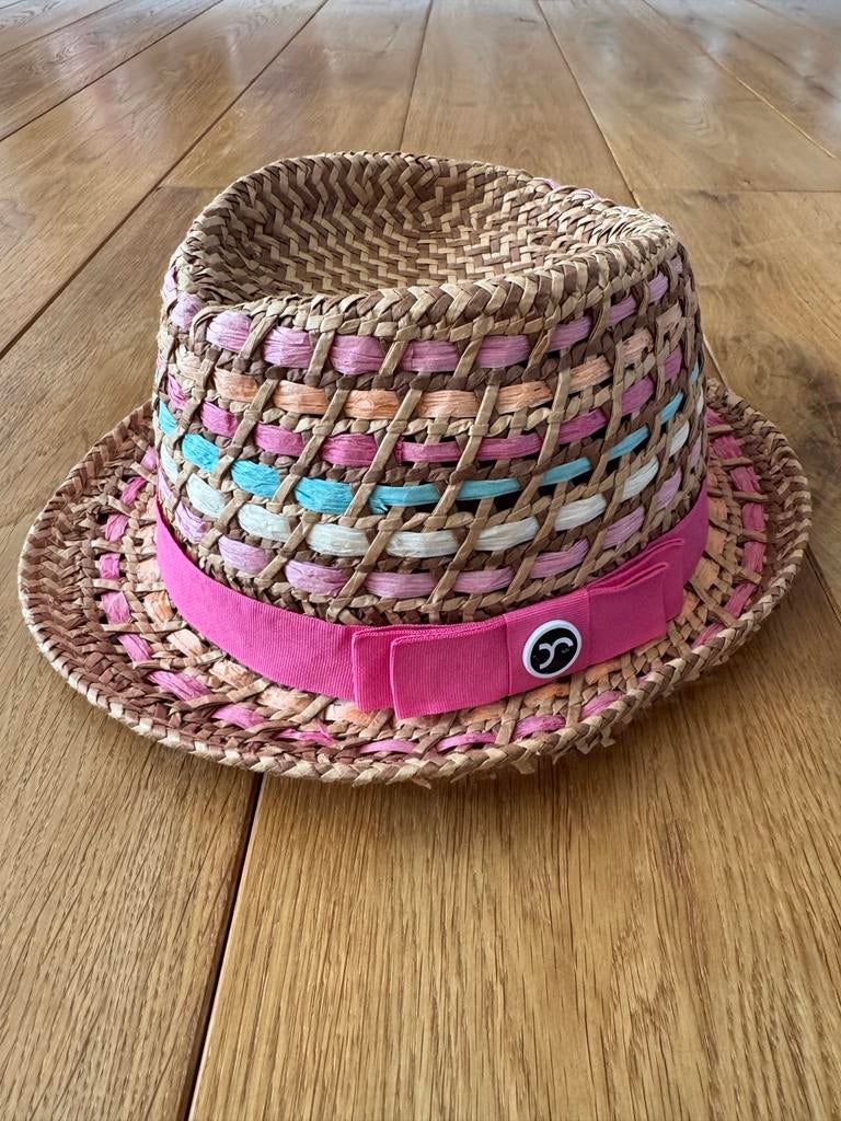 Vrolijke zomer hoed, Ophalen of Verzenden, Zo goed als nieuw, 56 of 57 cm (M, 7 of 7⅛ inch), Hoed