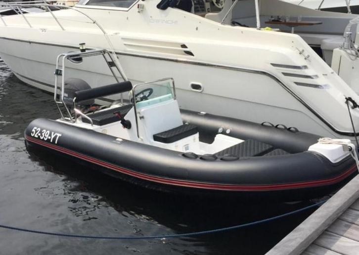 Nette Rib met console en stuur, Watersport en Boten, Rubberboten, Gebruikt, Overige merken, Overige materialen, Minder dan 70 pk