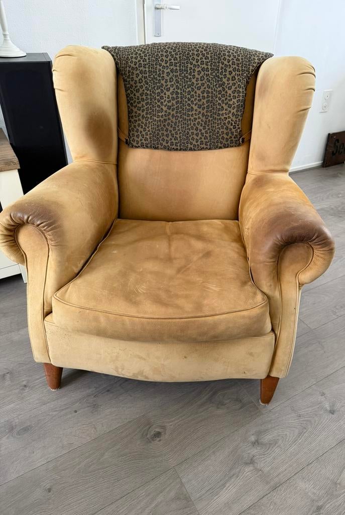 Fendi fauteuil design fauteuil – vintage – unieke eyecatcher, Huis en Inrichting, Fauteuils, Ophalen, Gebruikt, 50 tot 75 cm, Leer