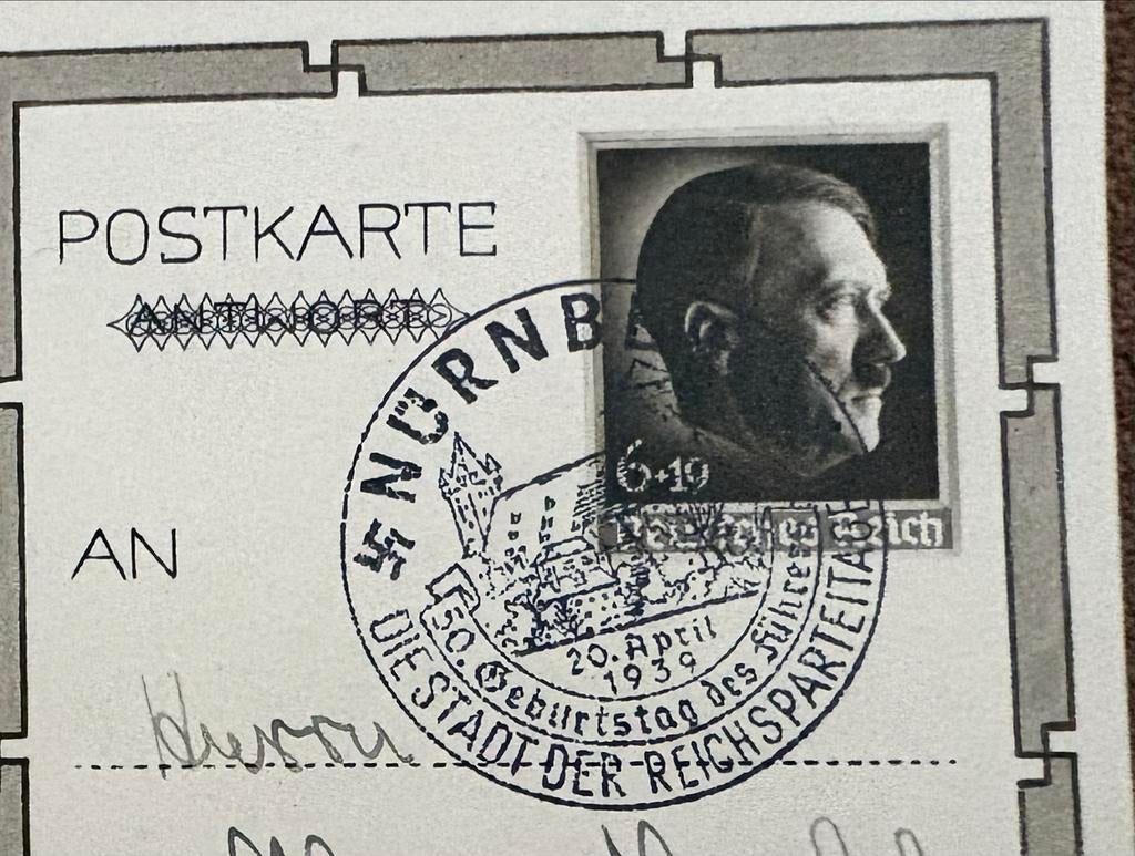 Originele postkaart Hitler 1939, Verzamelen, Militaria | Tweede Wereldoorlog, Ophalen of Verzenden