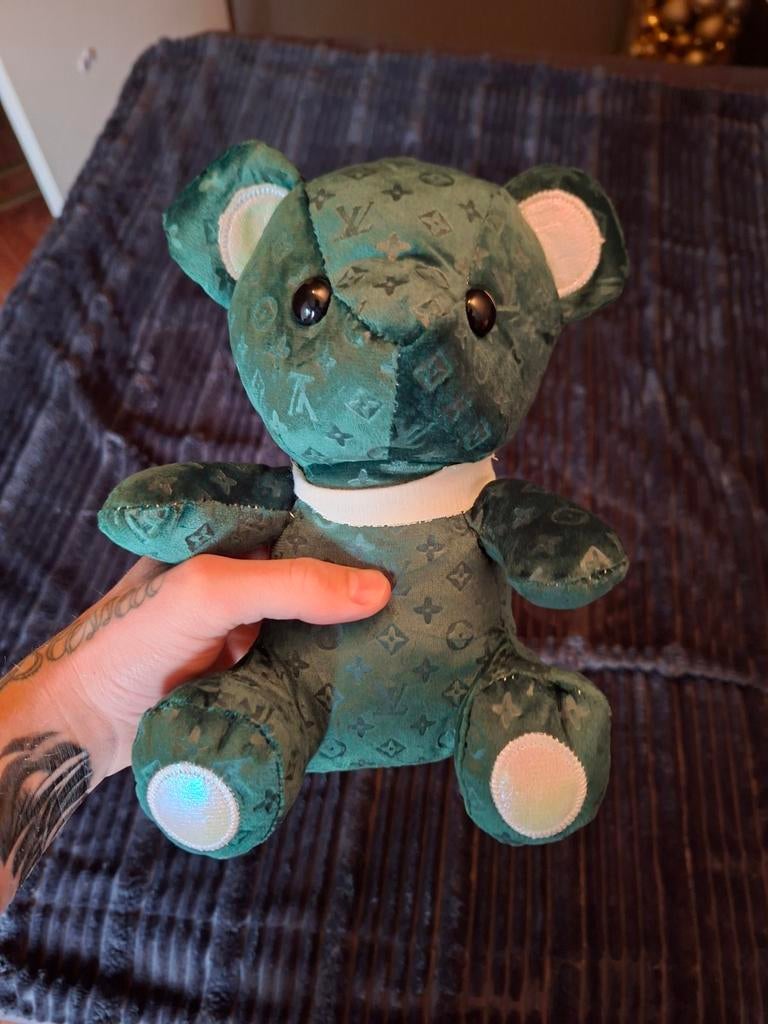 LV Knuffelbeertje - Groen met Monogram, Groen, Overige merken, Overige karakters, Beer