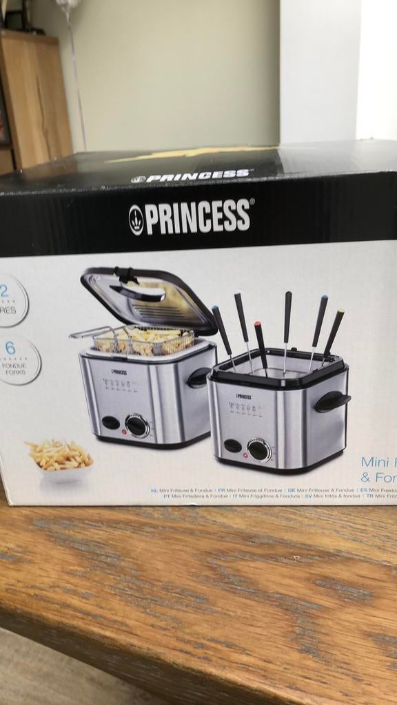 Mini airfryer & fondue, Witgoed en Apparatuur, Frituurpannen, 1 tot 2 liter, Ophalen, Nieuw, Uitneembare binnenpan