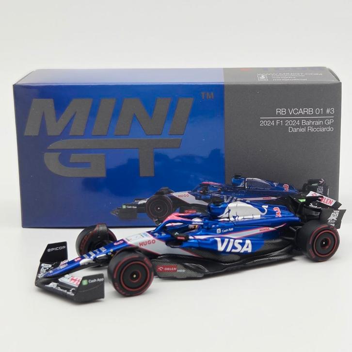 Mini GT RB VCARB 01 #3 Ricciardo F1 2024 Bahrain GP 1:64, Hobby en Vrije tijd, Modelauto's | Overige schalen, Nieuw, Auto, Ophalen of Verzenden