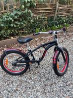 Stoere jongensfiets - 16 inch - Zwart met rode accenten, Fietsen en Brommers, Fietsen | Jongens, Ophalen, Gebruikt, 16 inch, Handrem