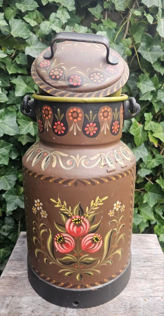 Handbeschilderde Melkbus, Huis en Inrichting, Woonaccessoires | Paraplubakken, Ophalen