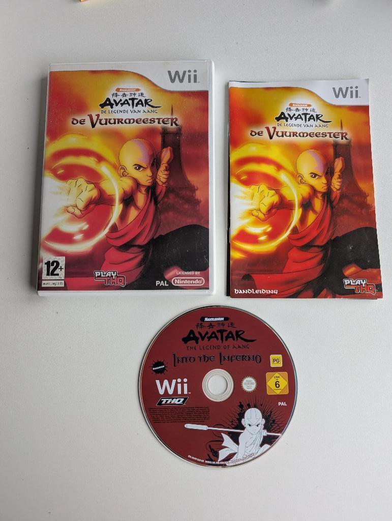 Avatar de vuurmeester Wii, Spelcomputers en Games, Games | Nintendo Wii, Avontuur en Actie, 2 spelers, Ophalen of Verzenden, Zo goed als nieuw