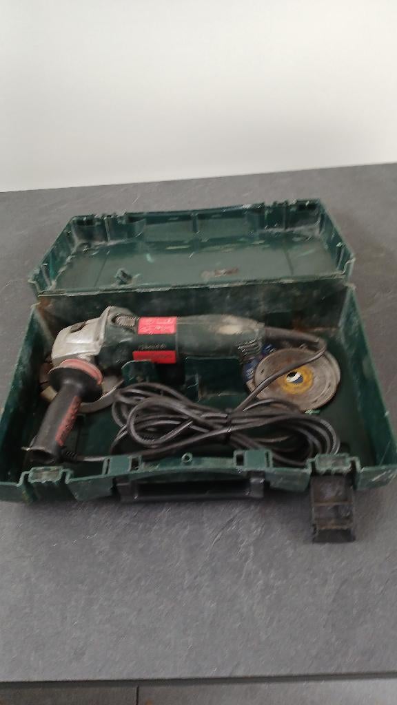 Metabo W7-125 slijptol 750W Slijptol slijper slijpmachine, Ophalen of Verzenden, Gebruikt, 700 tot 1000 watt, Haakse handslijpmachine