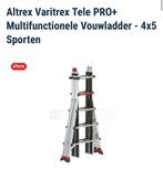 Nieuwe Altrex Varitrex Teleprof 4x5 sport vouwladder, Doe-het-zelf en Verbouw, Ophalen, Nieuw, Ladder, Opvouwbaar of Inschuifbaar
