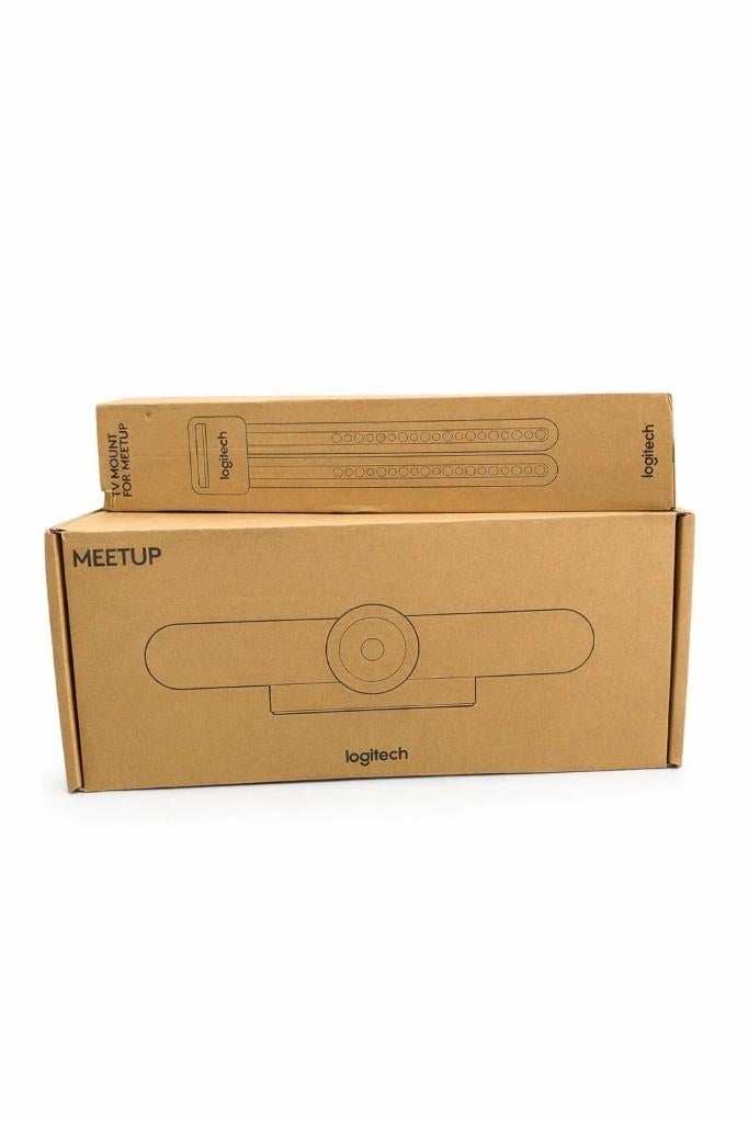 Logitech MEETUP in doos met TV MOUNT beugel | ZGAN, Ophalen of Verzenden, Zo goed als nieuw, Studiomicrofoon