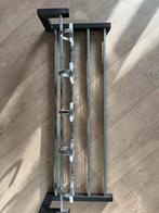 Vintage Kapstok Jaren '70 Metaal Zweeds Design Trein, Ophalen of Verzenden, Gebruikt, Metaal, Wandkapstok