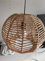 Complete set rieten lampen: hanglamp, spots en tafellampen, Huis en Inrichting, Lampen | Hanglampen, Ophalen of Verzenden, Zo goed als nieuw