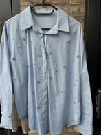 Blouse blauw/wit gestreept maat XL met steentjes/kraaltjes, Ophalen of Verzenden, Zo goed als nieuw, Maat 46/48 (XL) of groter