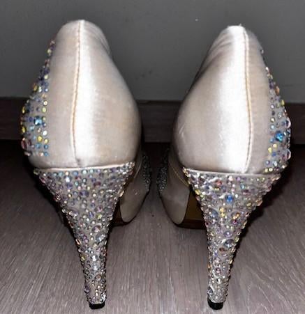 Trouw-Feestelijke schoenen met hak, Wit, Ophalen of Verzenden, Schoenen met hoge hakken, Jackie Jean