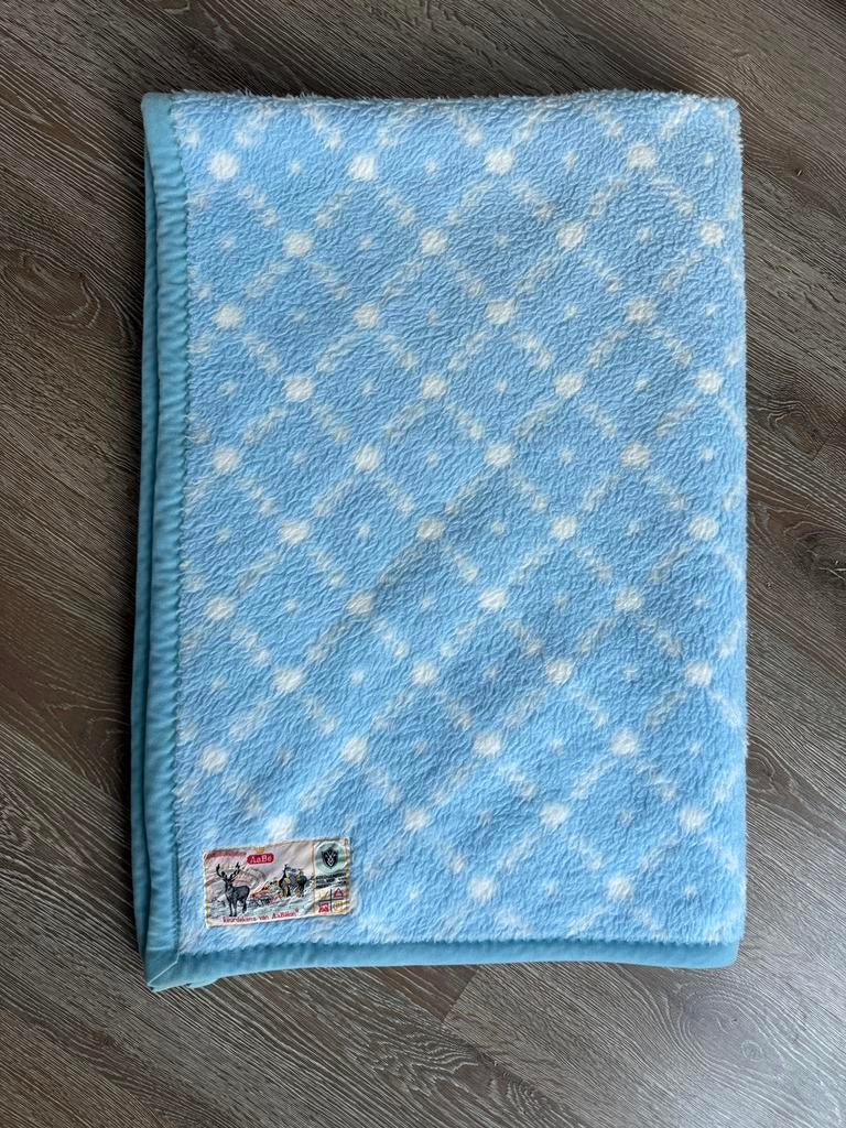 Wollen deken, 100x150 Aabe, Jongetje of Meisje, Wit, Ophalen of Verzenden, Deken of Dekbed