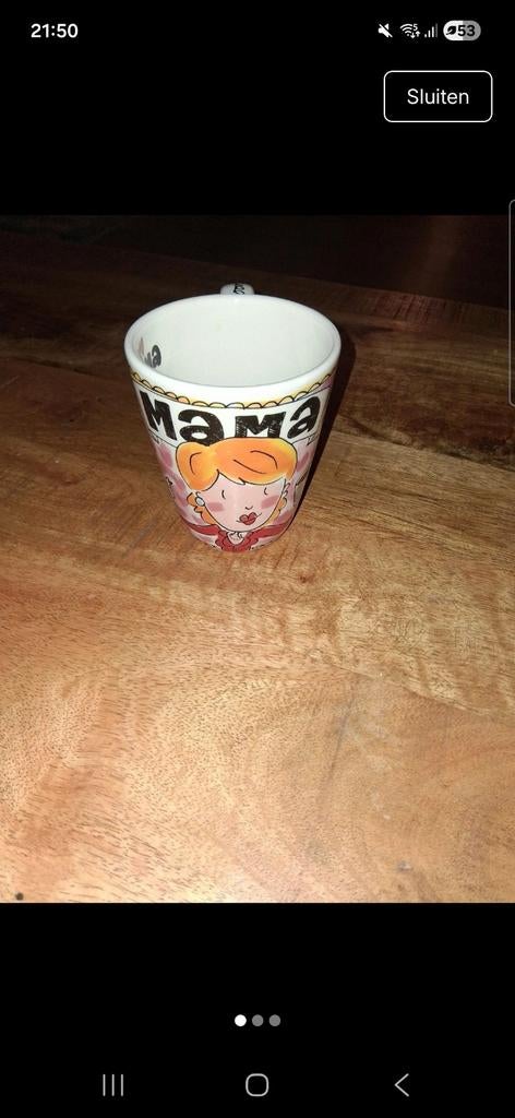 Mok 'I Love Mama' - Blond Amsterdam Stijl, Gebruikt, Blond Amsterdam, Keramiek, Ophalen of Verzenden